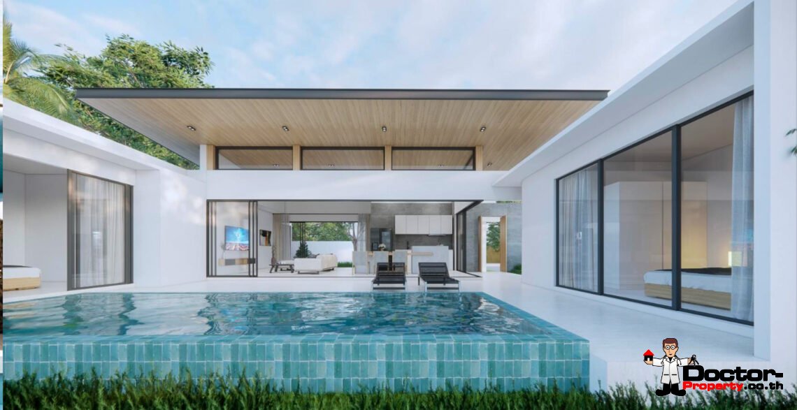 New Modern 3 Bedroom Pool Villa in Bang Por, Koh Samui – For Sale